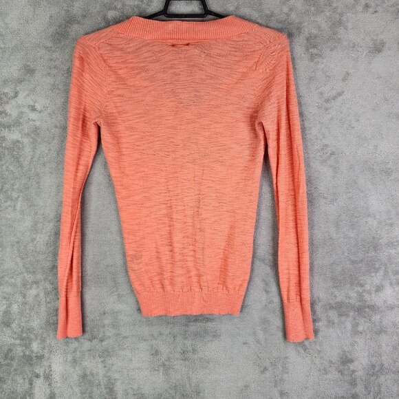 Women's Coral Express V-Neck Sweater Long Sleeve Lightweight Size M - Picture 7 of 10